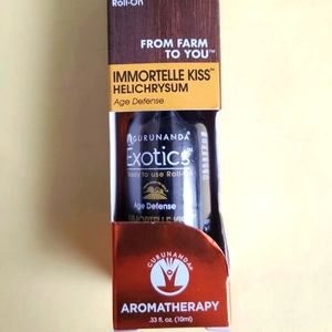Gurunanda Exotics Roll On Age Defense Immortelle Kiss Helichrysum .33 fl.oz. NIB